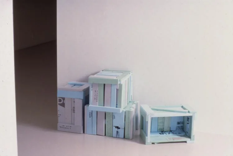     polystyrene and hot glue  14 x 12 x 16 in. each  1999          