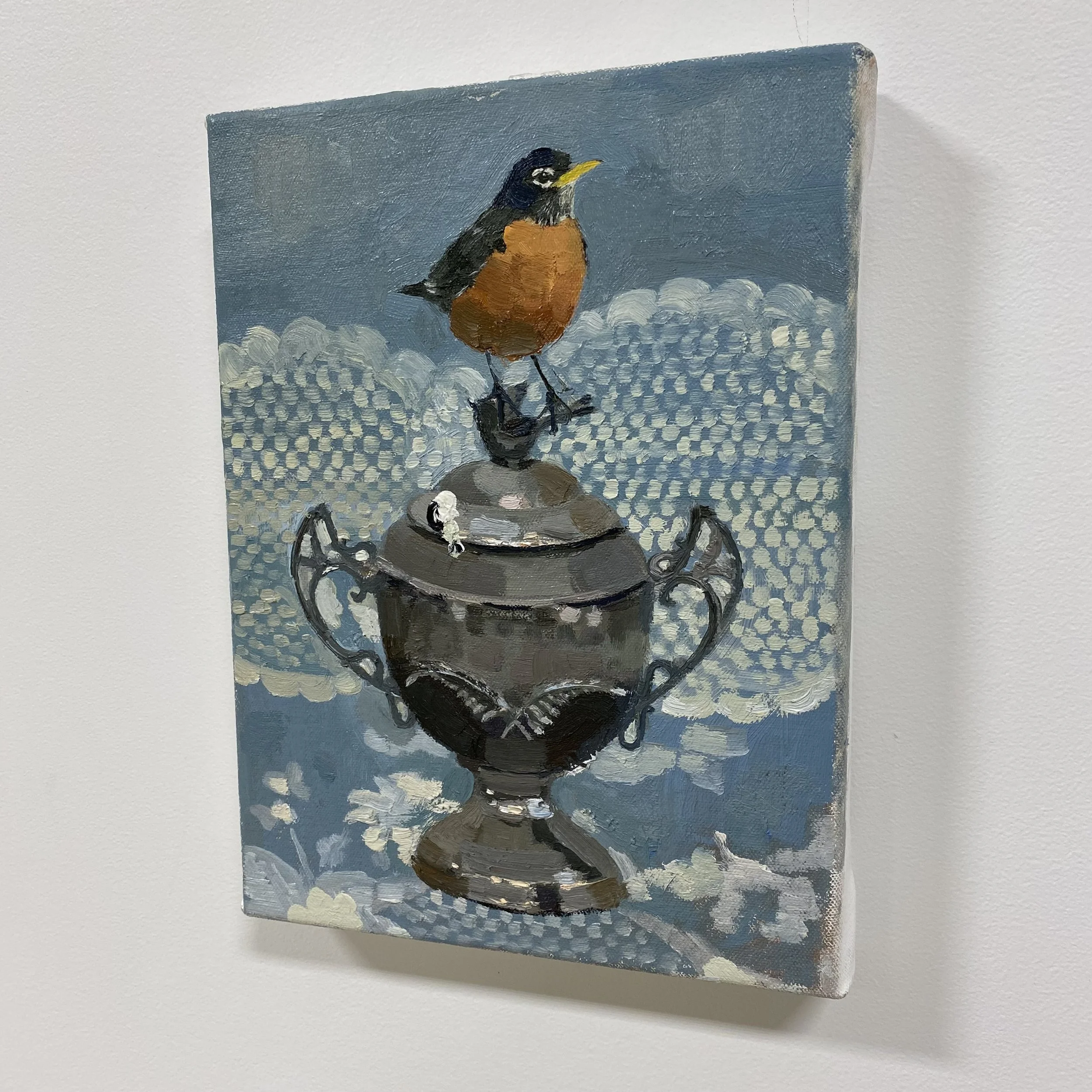  Susan Homer   Accidental Visitor , 2024  oil on canvas  12 × 9” 