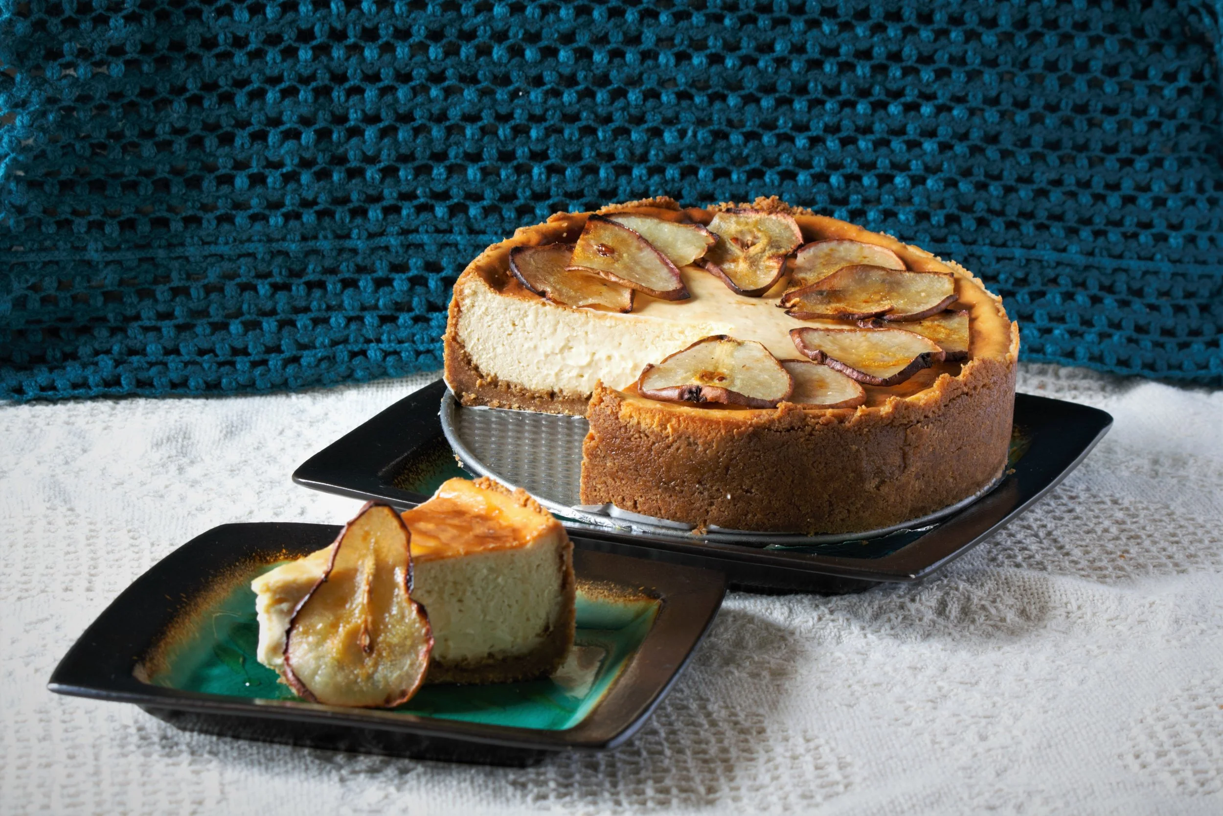 Maple Pear Cheesecake