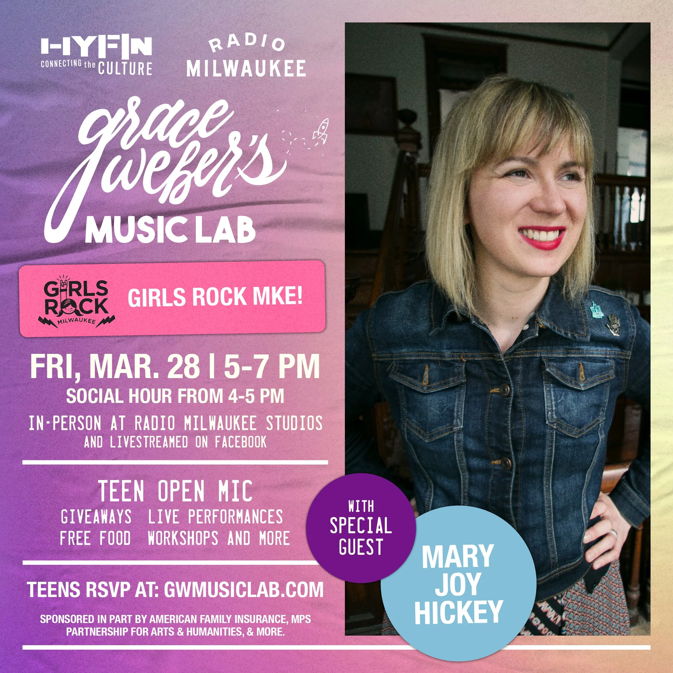 Girls Rock MKE ft. at Grace Weber's Music Lab: March 28th Session