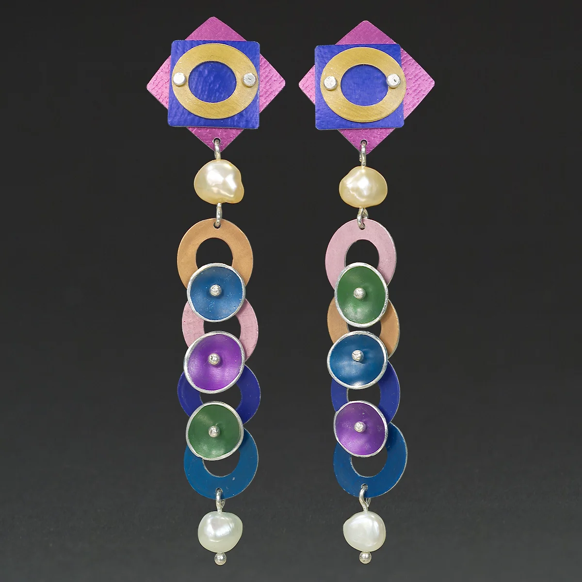 B - Fuchsia, Purple, Gold, Blues