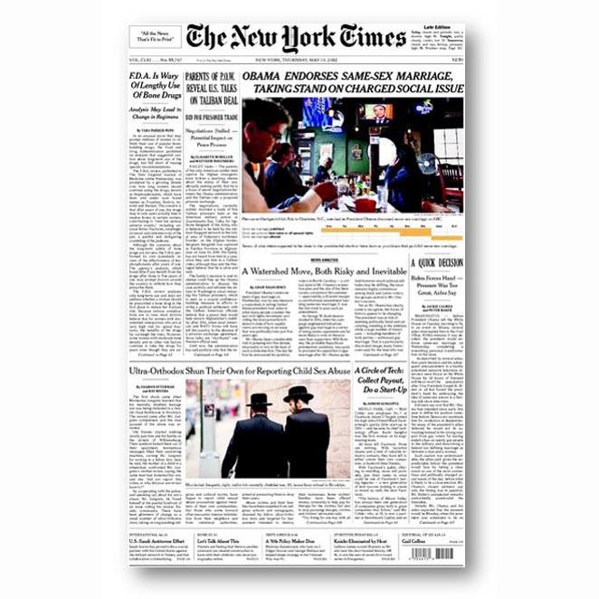 The New York Times, May 2012