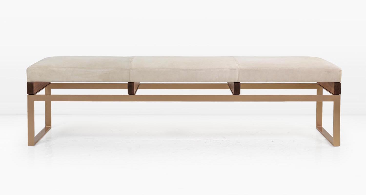 Cream suede with Solid Silicon Bronze base