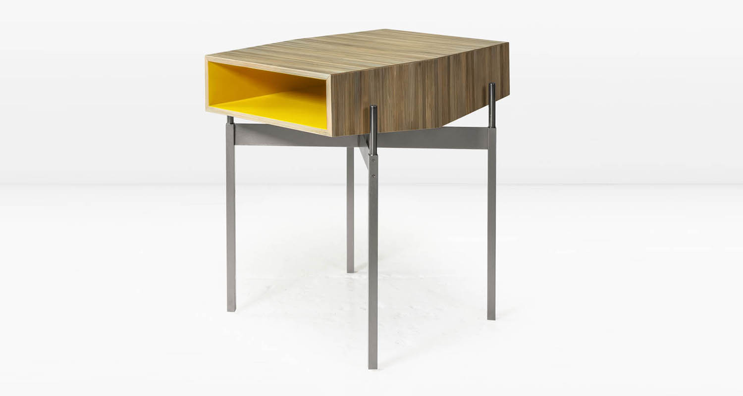 Nickel base and Bronze colored marquetry