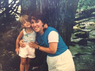 My mama and I in the woods of Tennessee