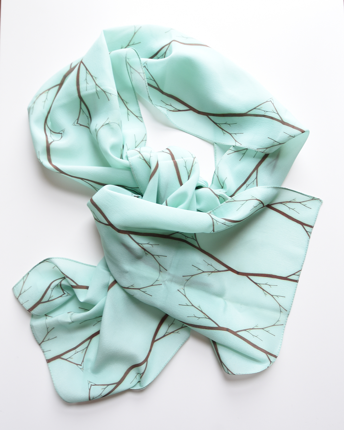 ocean inspired floral print scarf 100% silk botanical scarf square scarf botanical art unique gift for her unique silk scarves