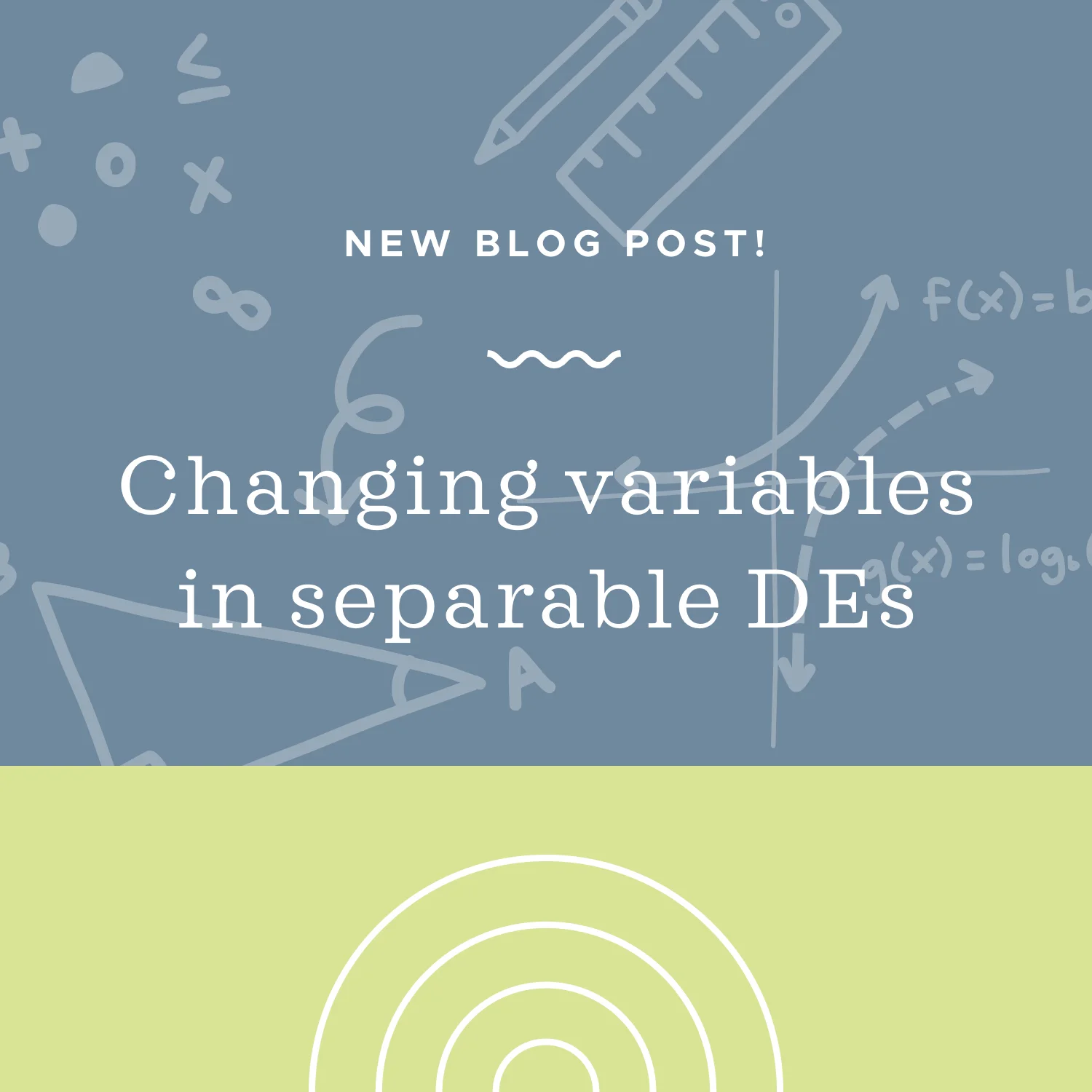 Changing variables in separable DEs