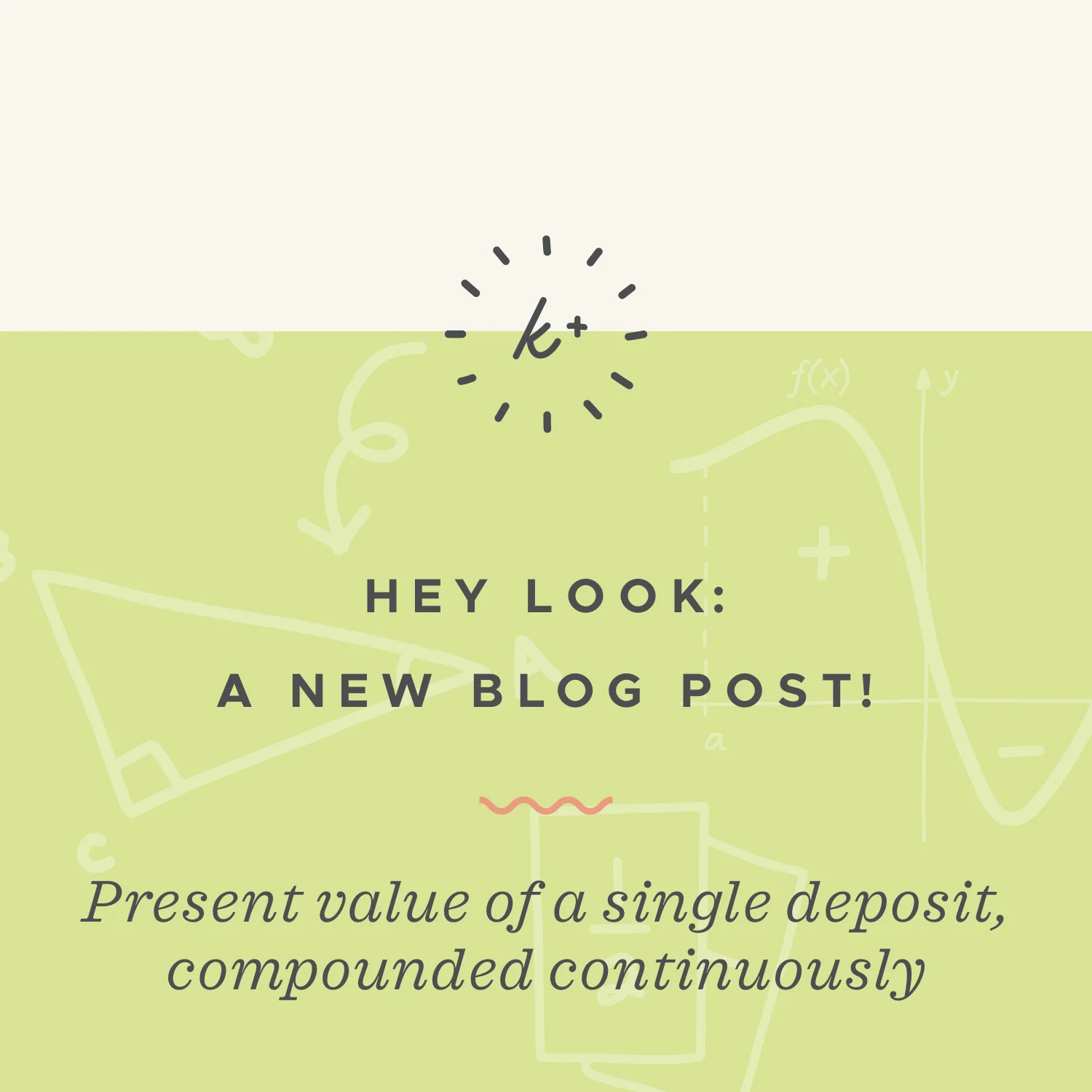 Present value of a single deposit, compounded continuously