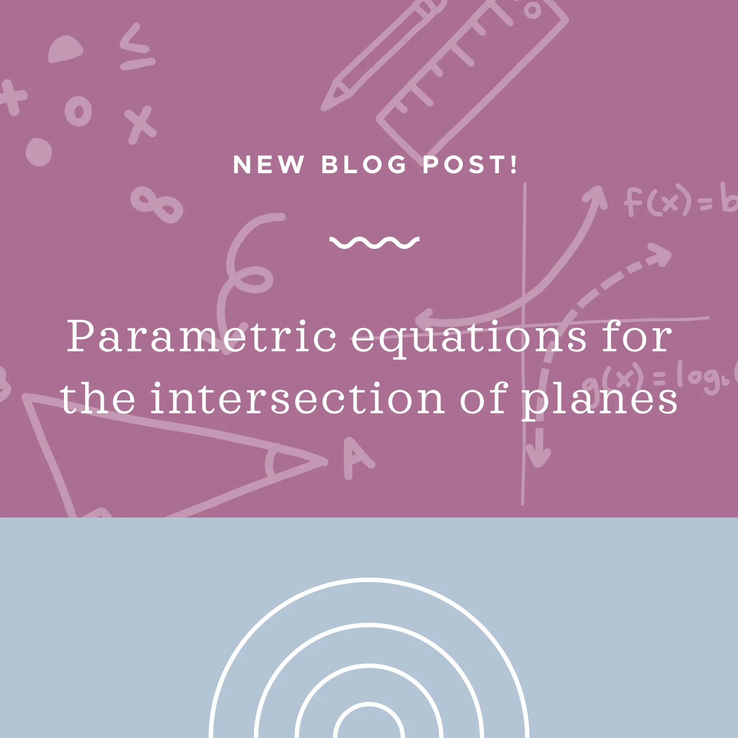 Parametric equations for the intersection of planes