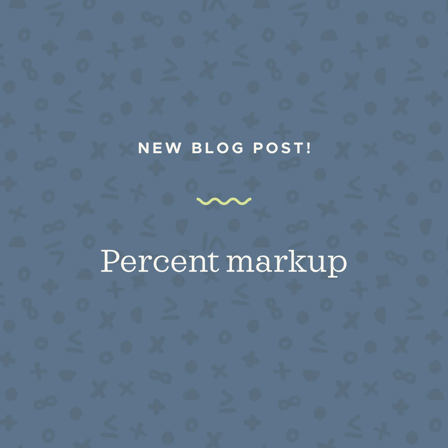 Solving algebra problems about markup