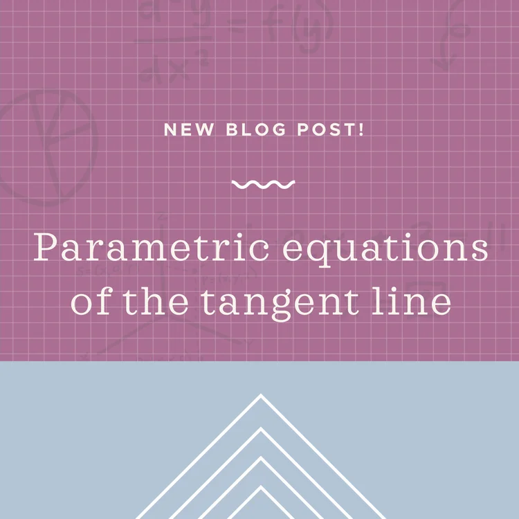 Parametric equations of the tangent line to the vector function ...