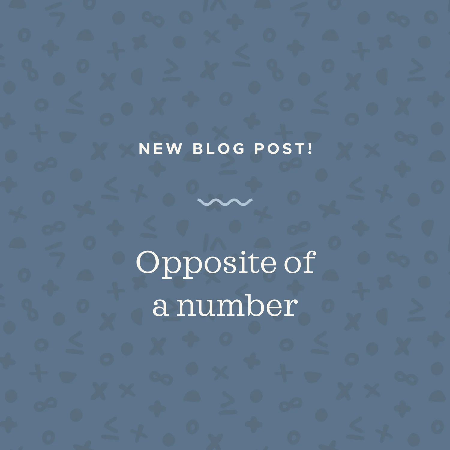 What are opposite numbers?