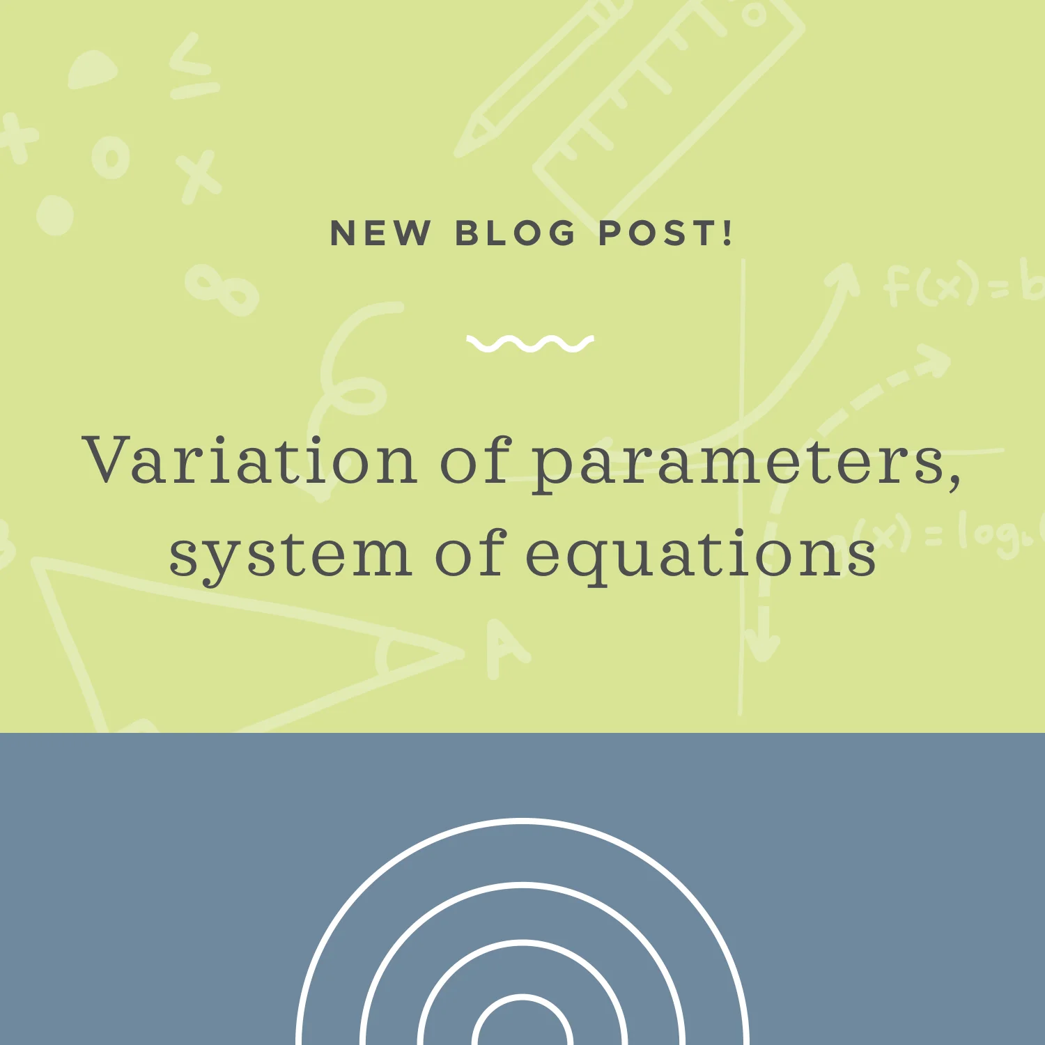 Using variation of parameters with a system of equations to find the particular solution