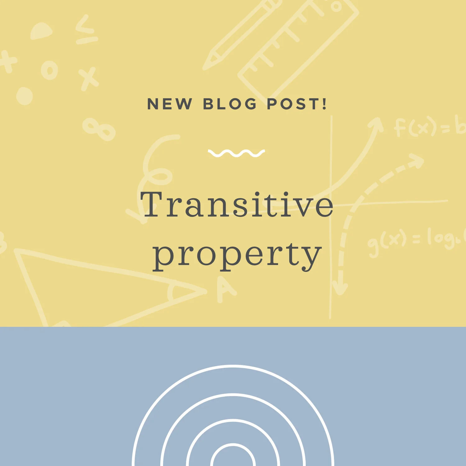 How to use the transitive property from algebra