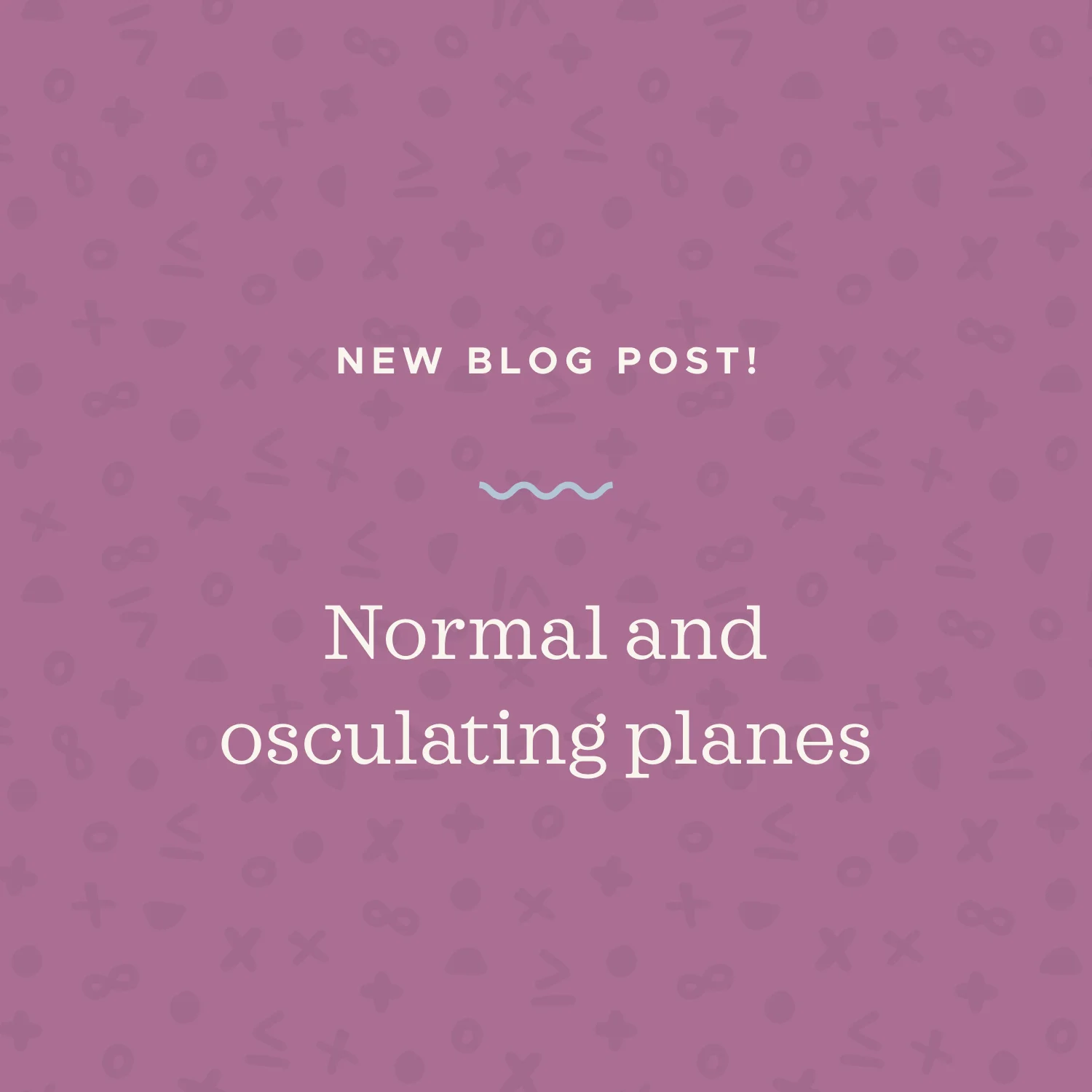Finding the equations of the normal and osculating planes