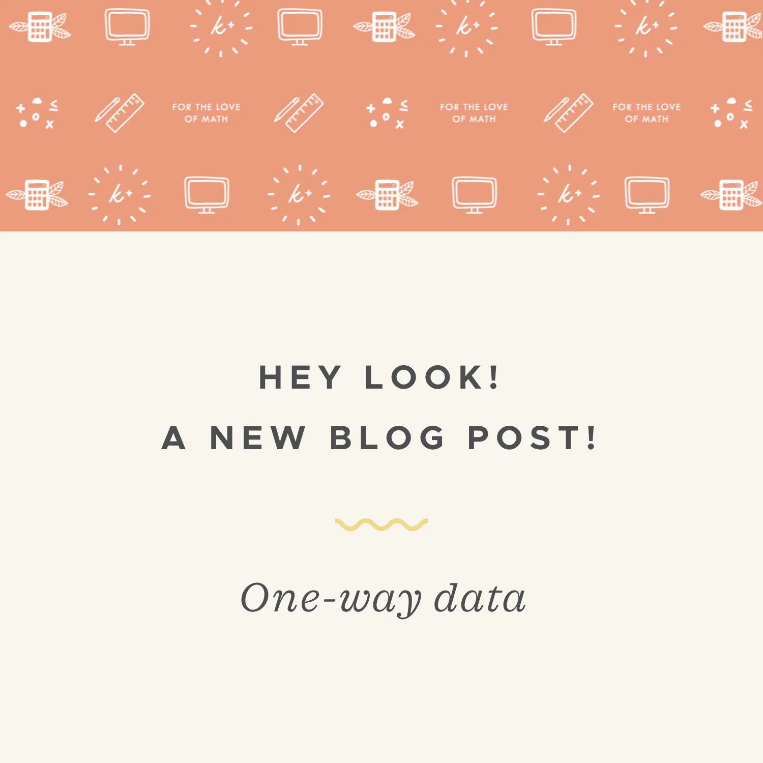 All about one-way data tables for statistics