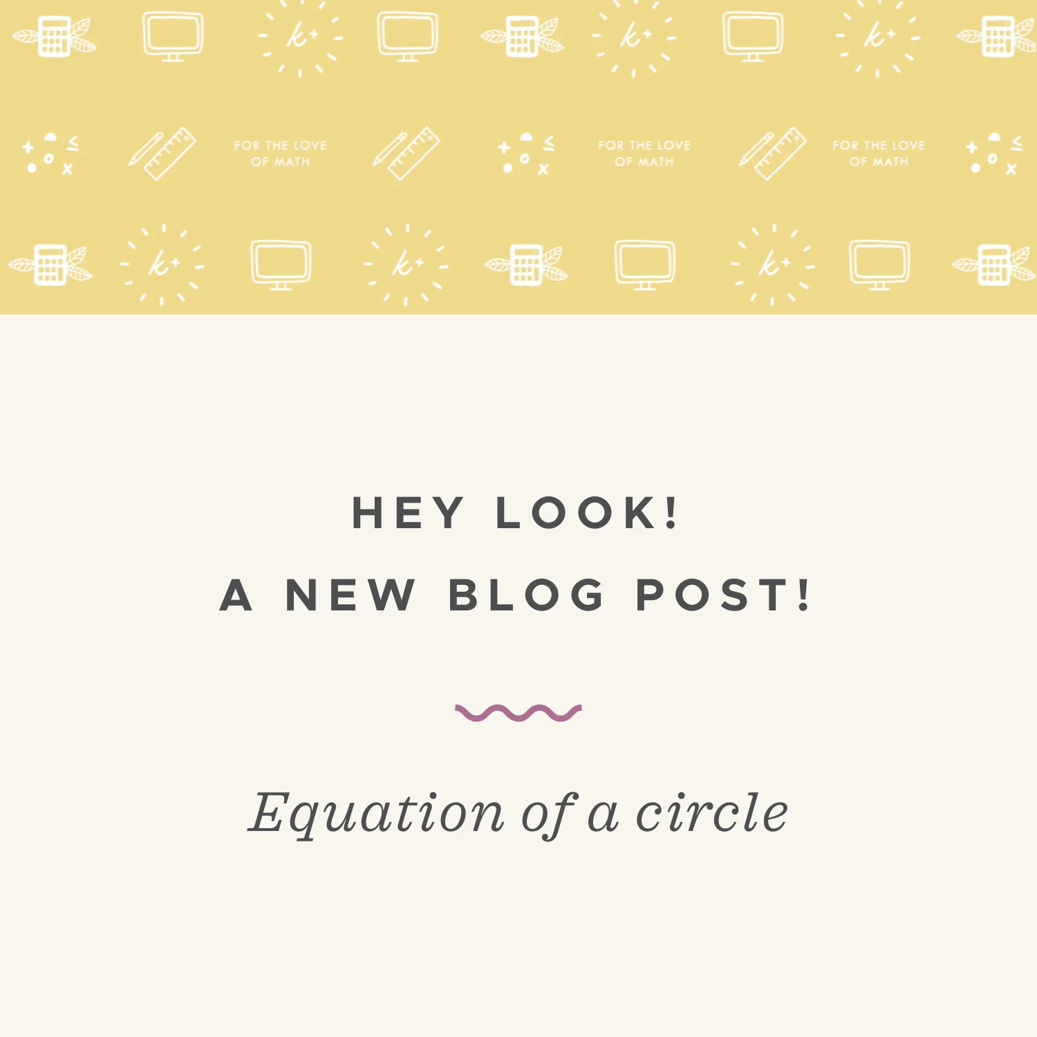 How to find the equation of a circle