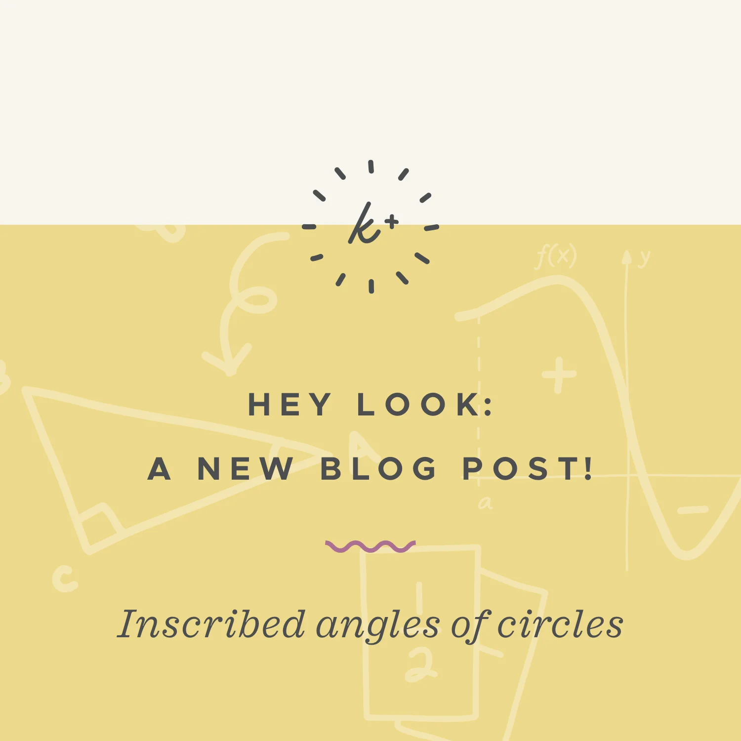 Inscribed angles of circles
