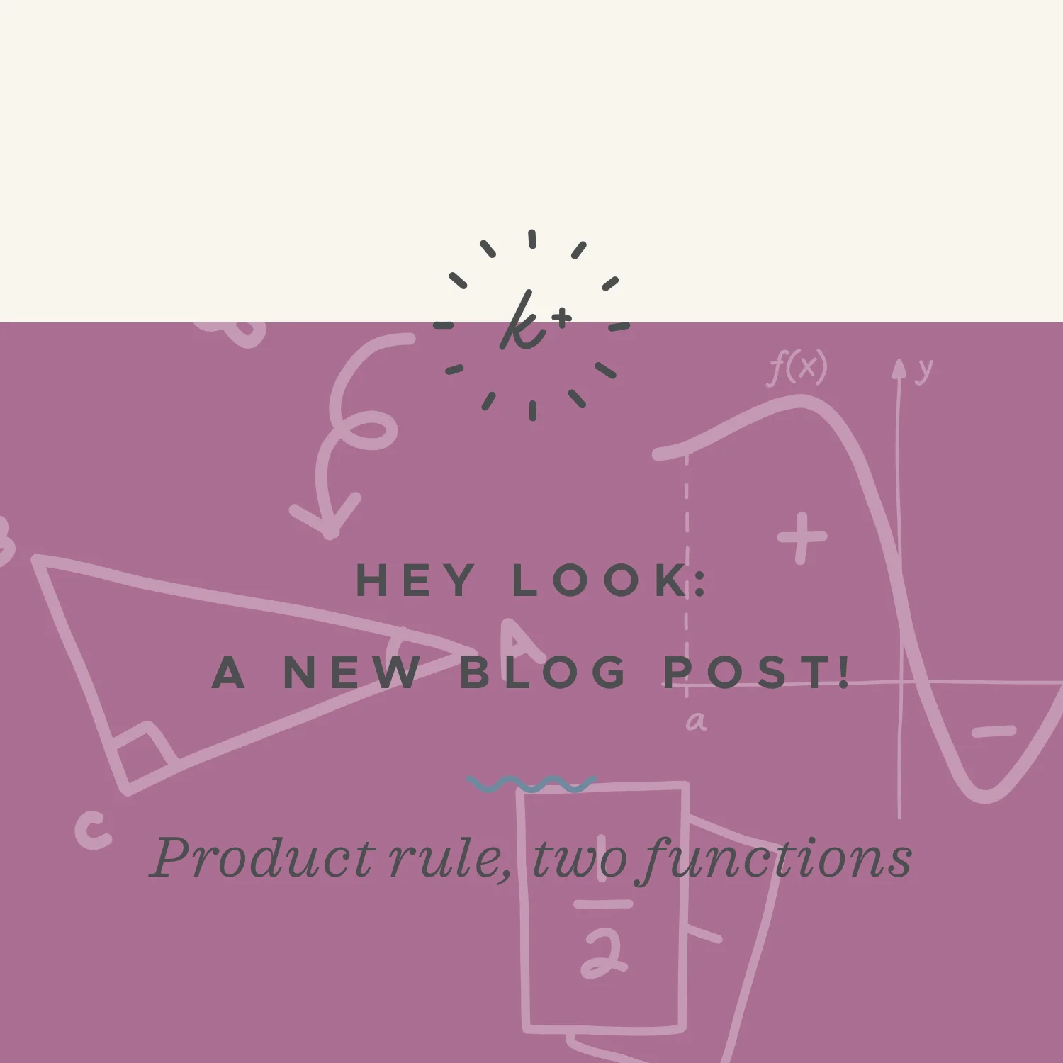 Using the product rule for derivatives