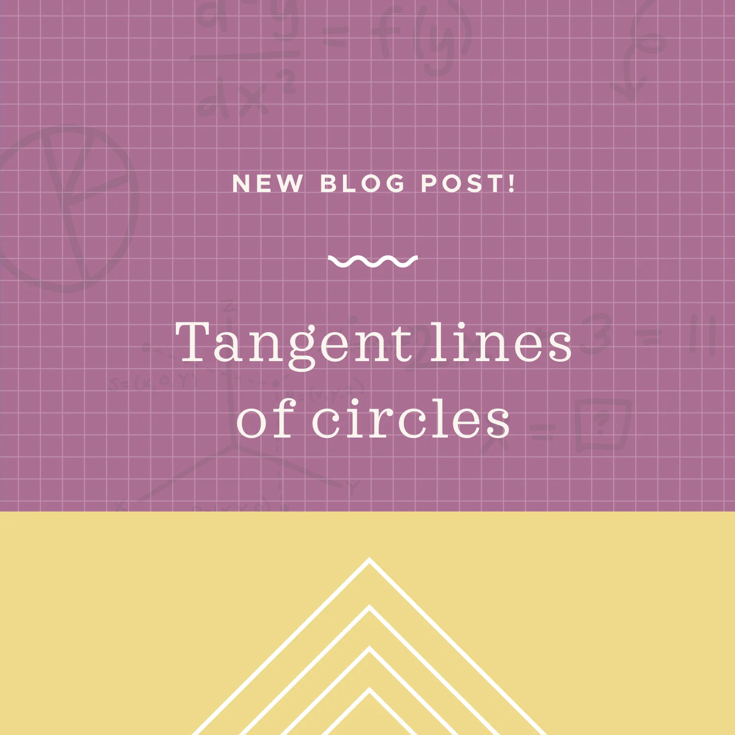 Tangent lines of circles