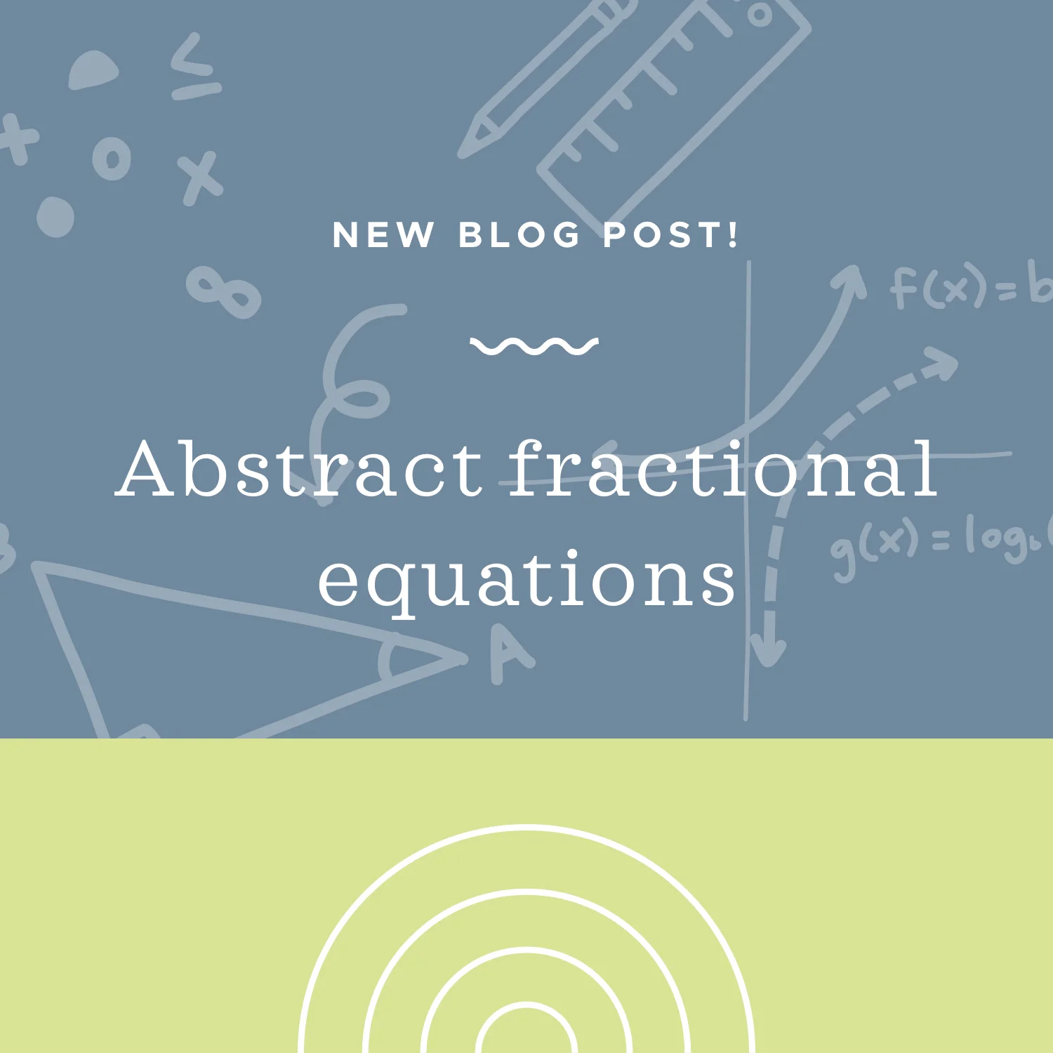 How to solve abstract fractional (rational) equations