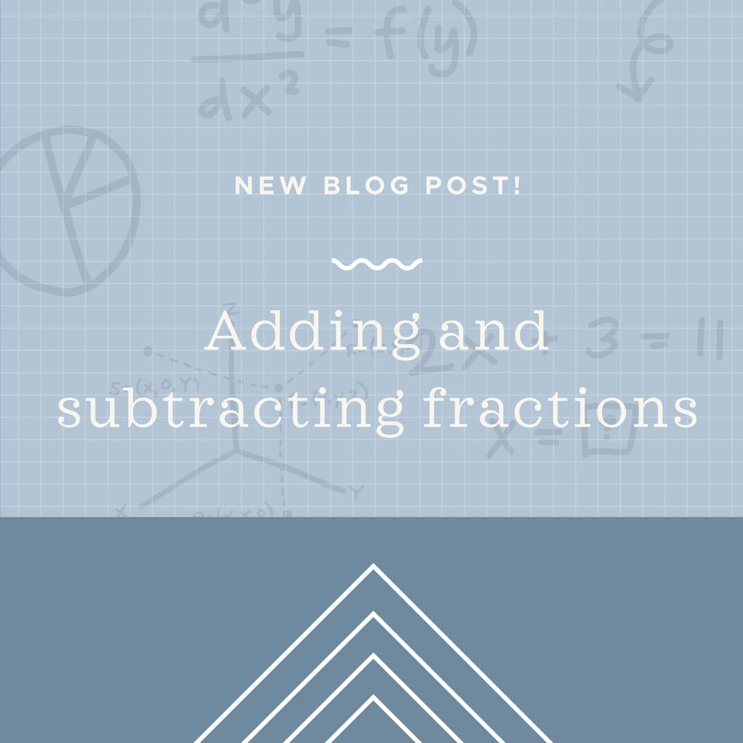 Adding and subtracting fractions by finding a common denominator
