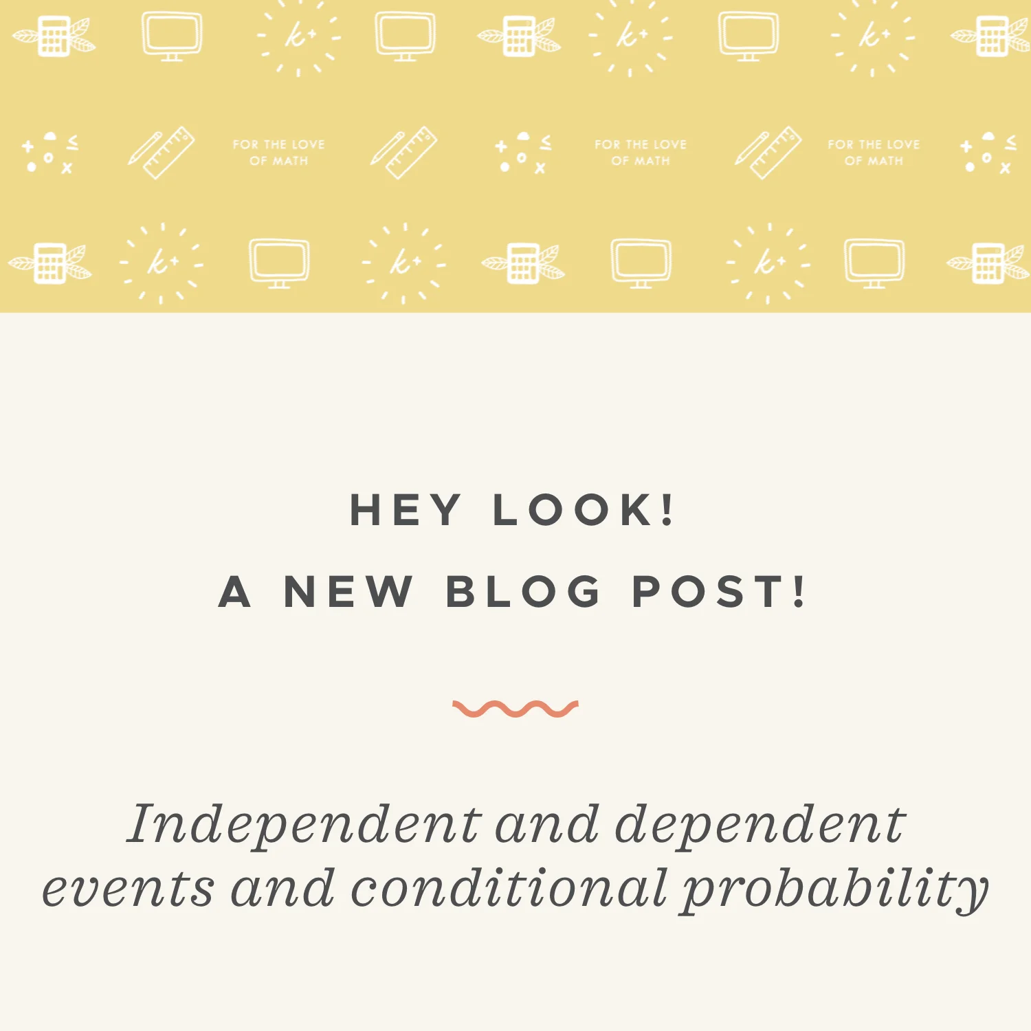 Independent and dependent events and conditional probability