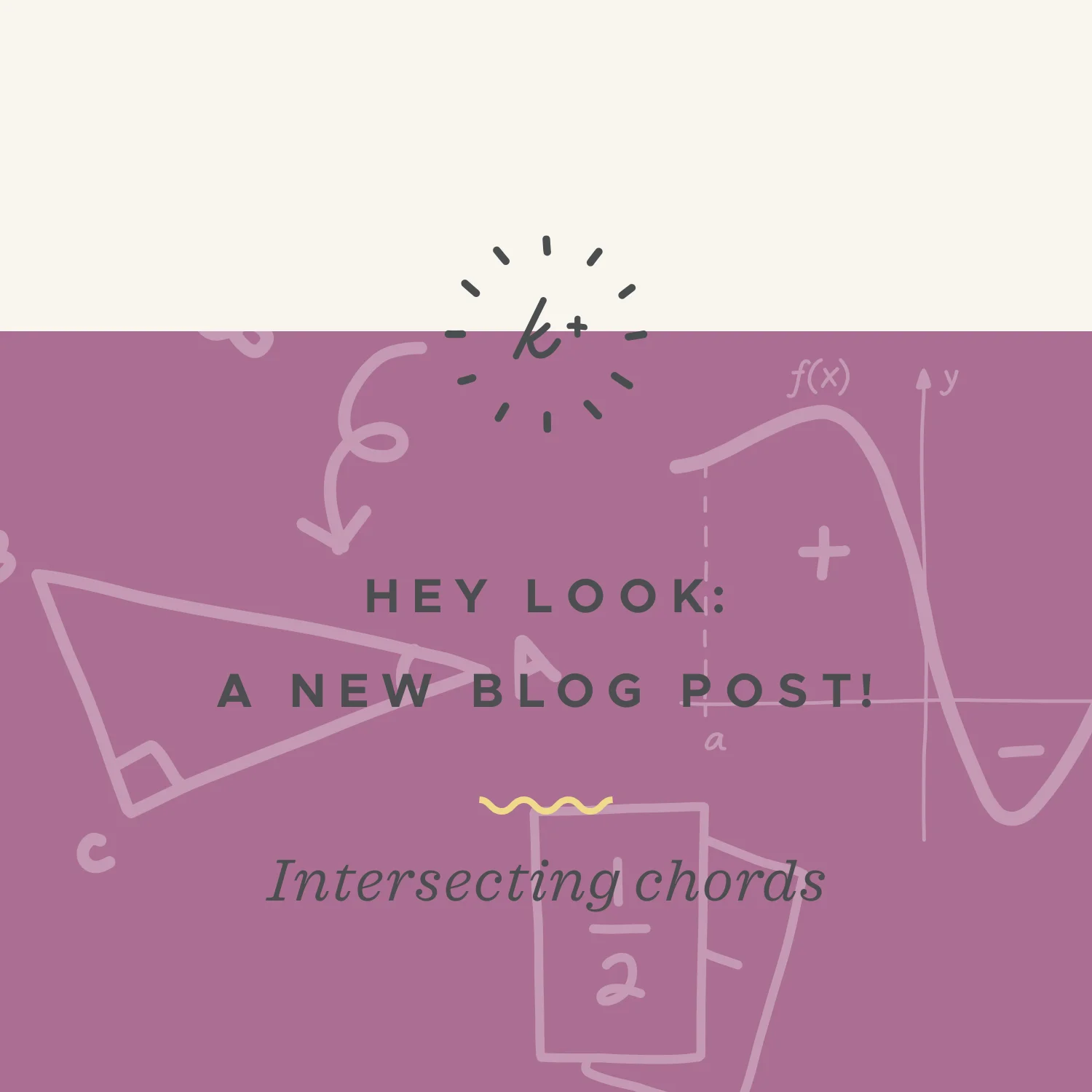 How to use the Intersecting chord theorem