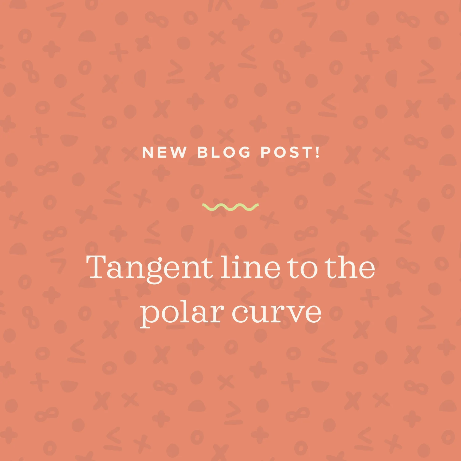 Finding the tangent line to the polar curve