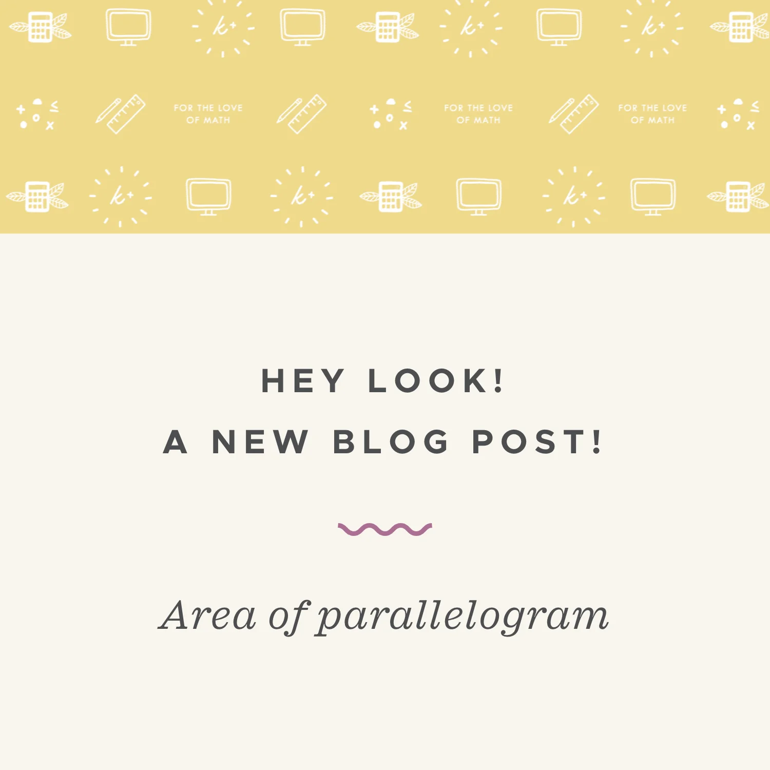 Finding the area of a parallelogram