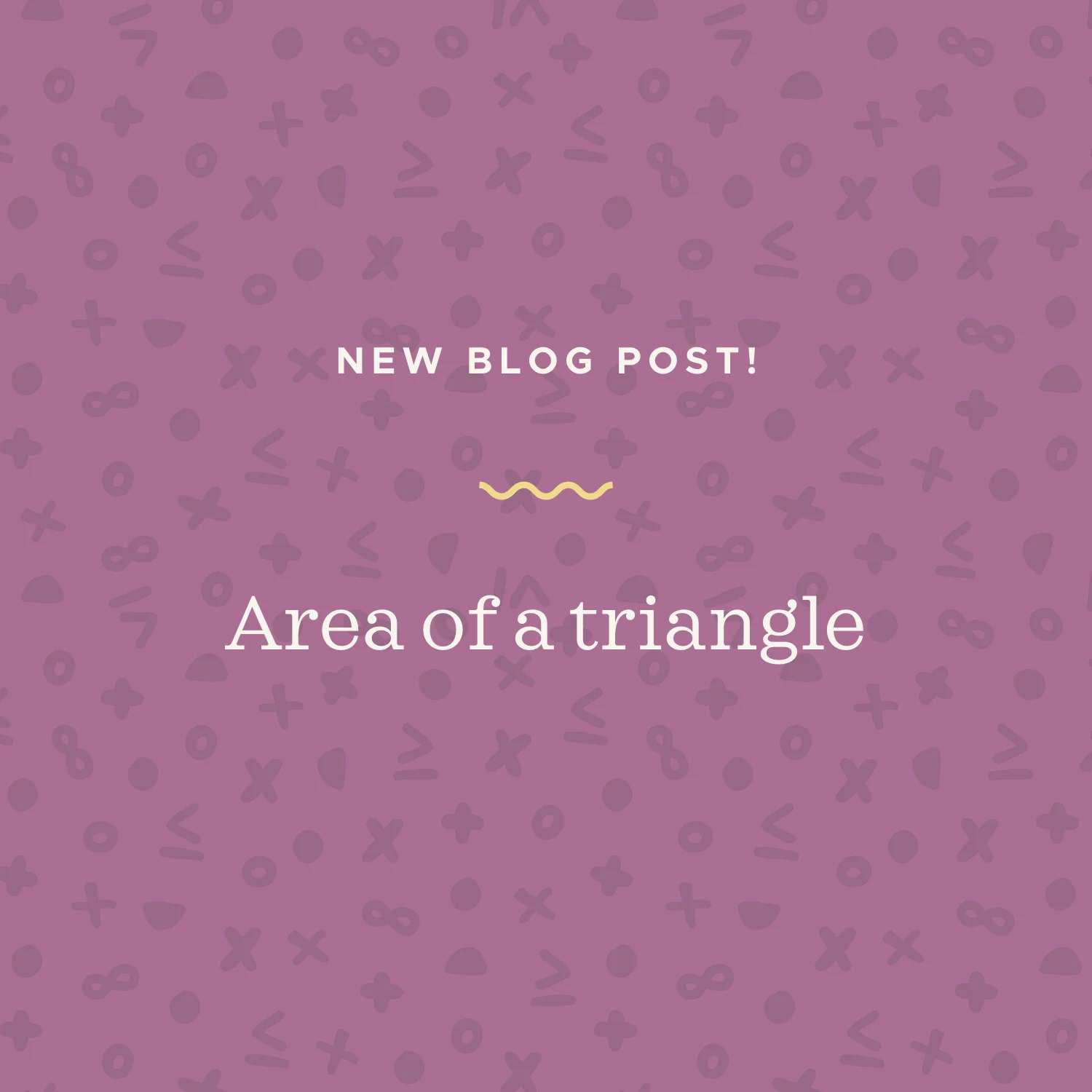 How to find the area of any triangle