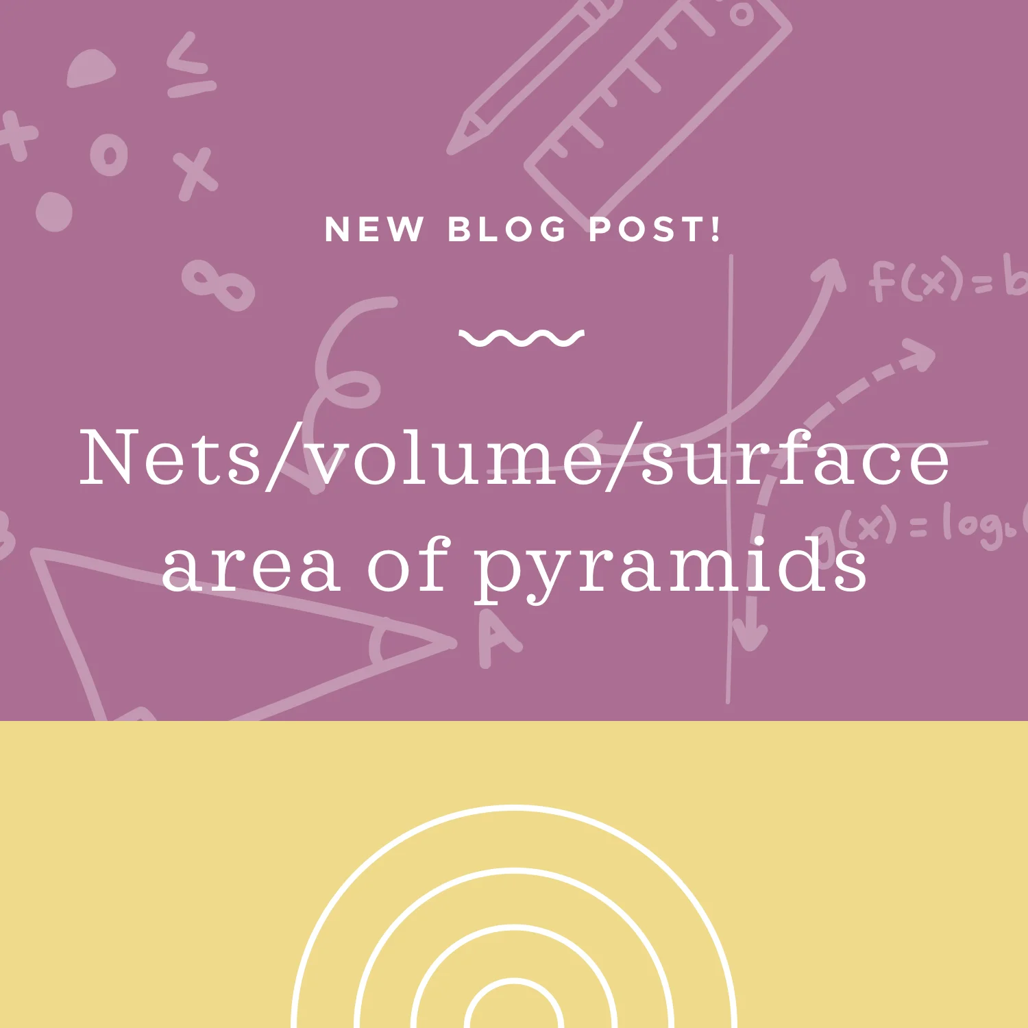 Nets, volume, and surface area of pyramids — Krista King Math Online