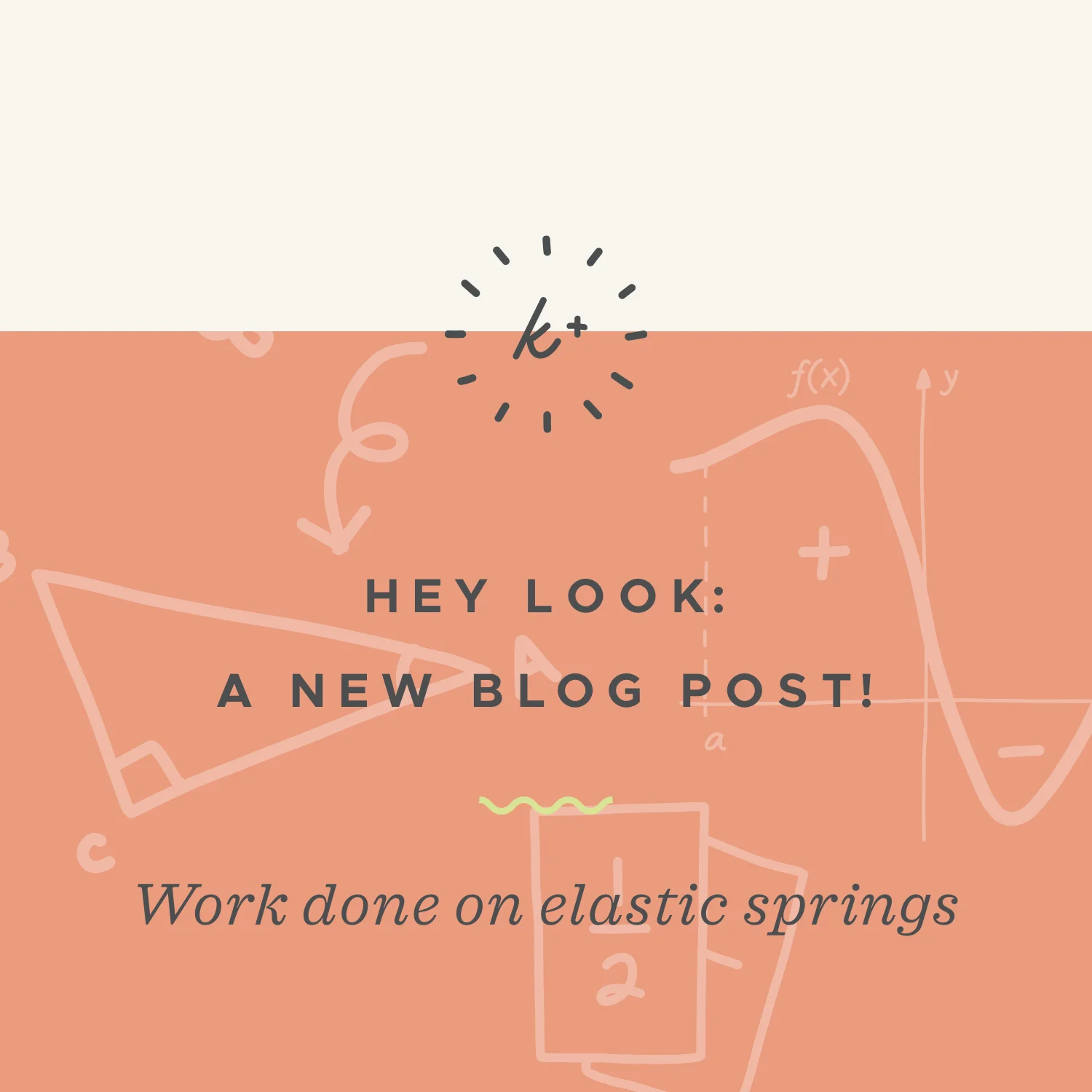 Work done on elastic springs, and Hooke's law