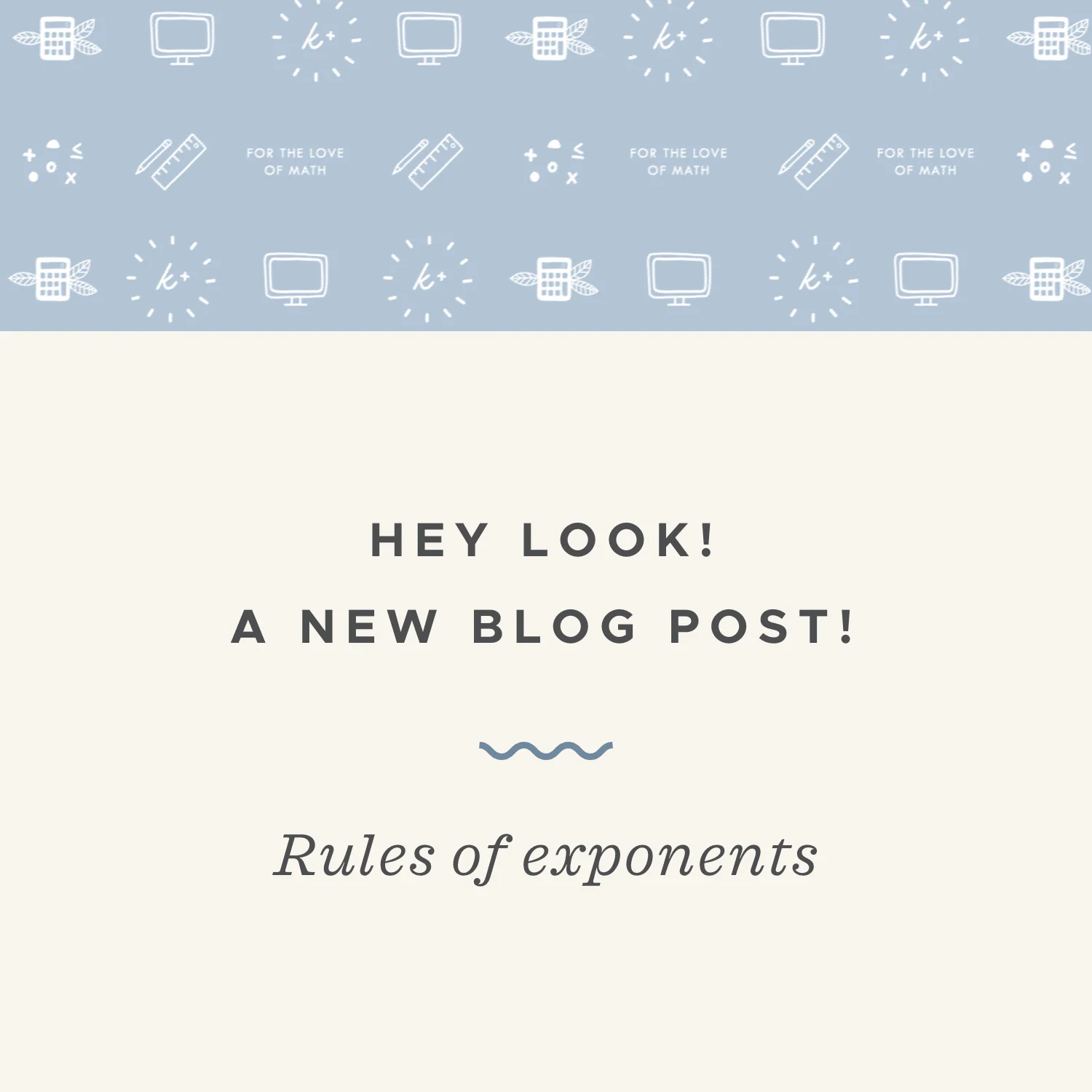 Exponent rules