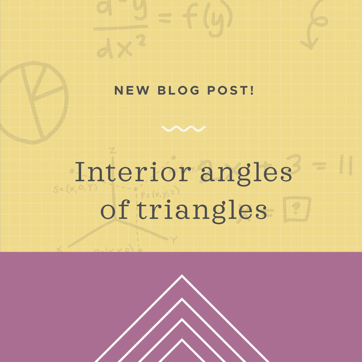 Solving for the interior angles of a triangle