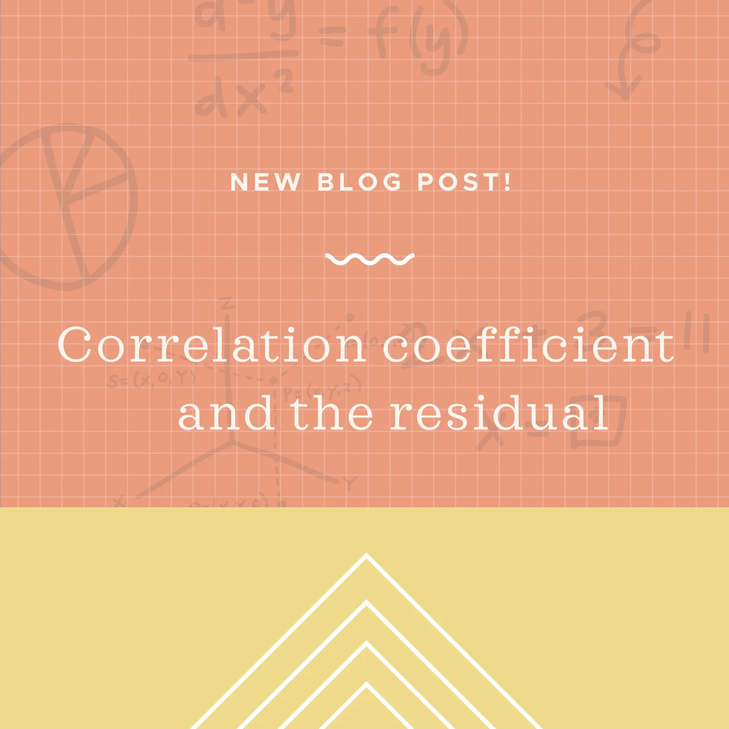 Correlation coefficients and the residual