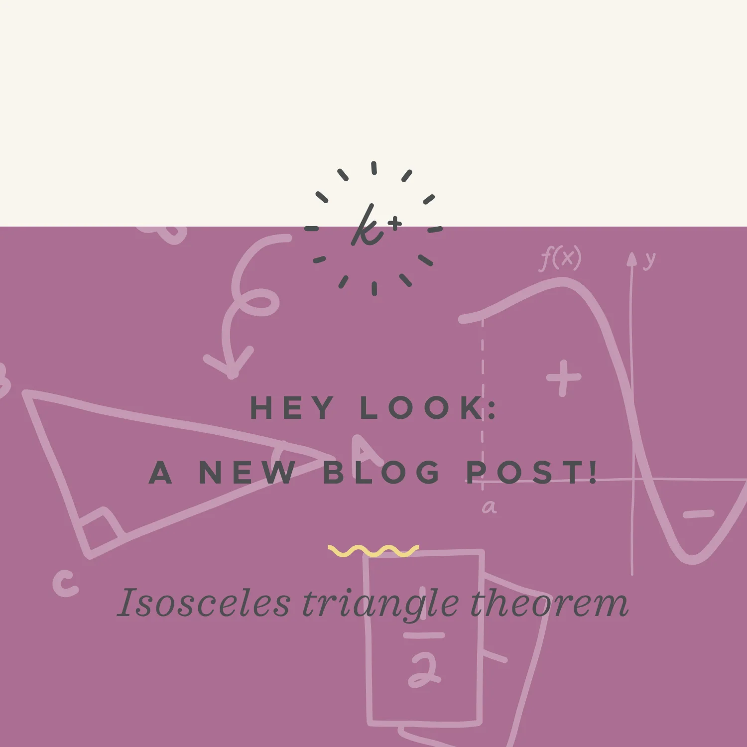 Applying the isosceles triangle theorem