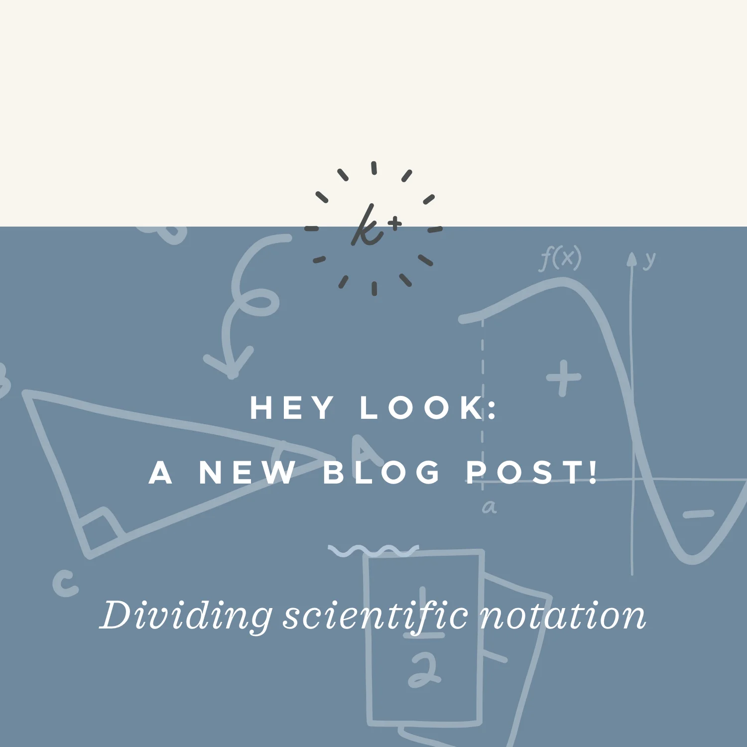 How to divide scientific notation