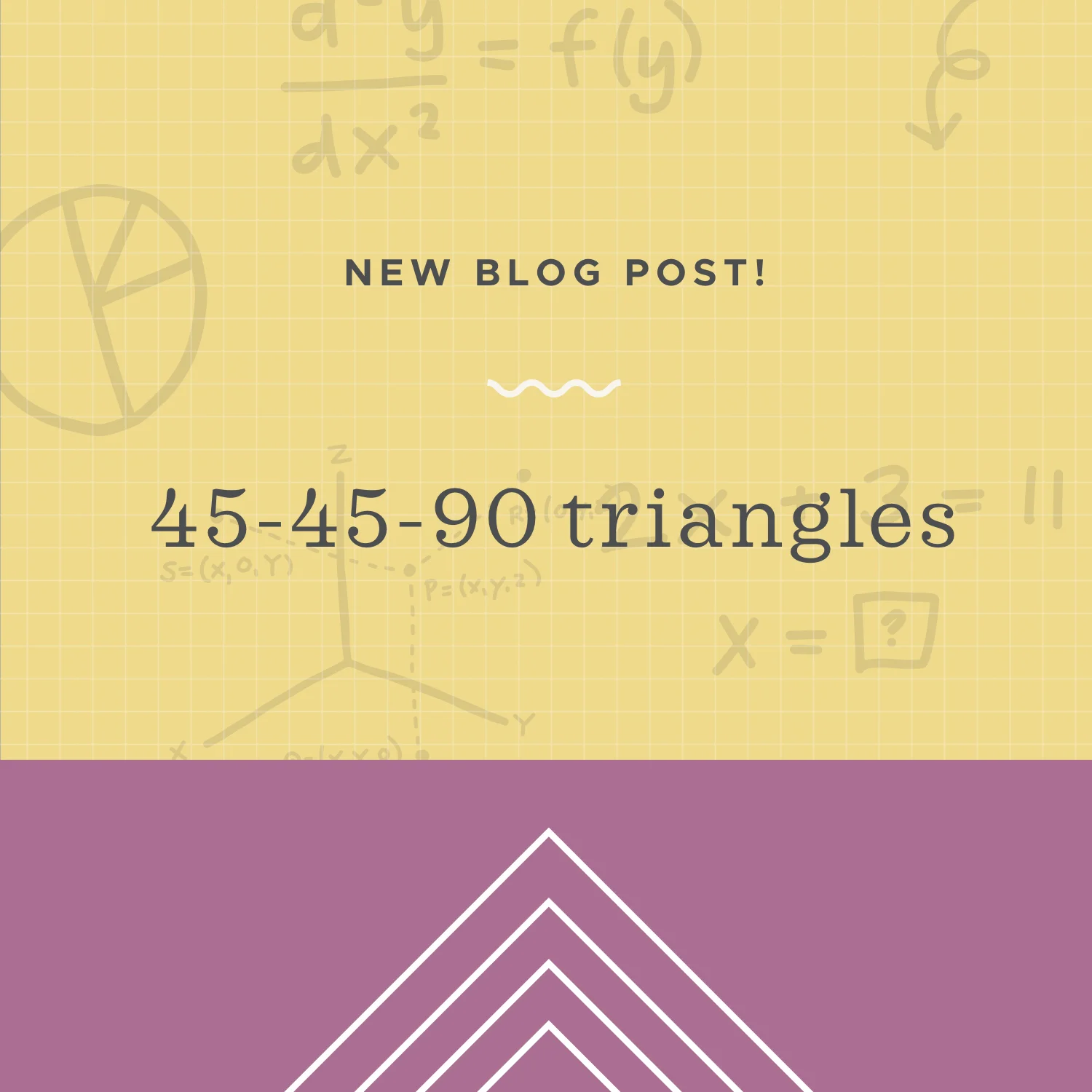 How to solve 45-45-90 triangles