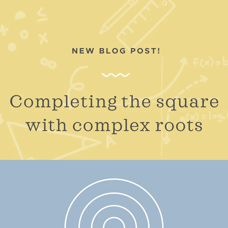 Completing the square when the roots of the polynomial are complex ...