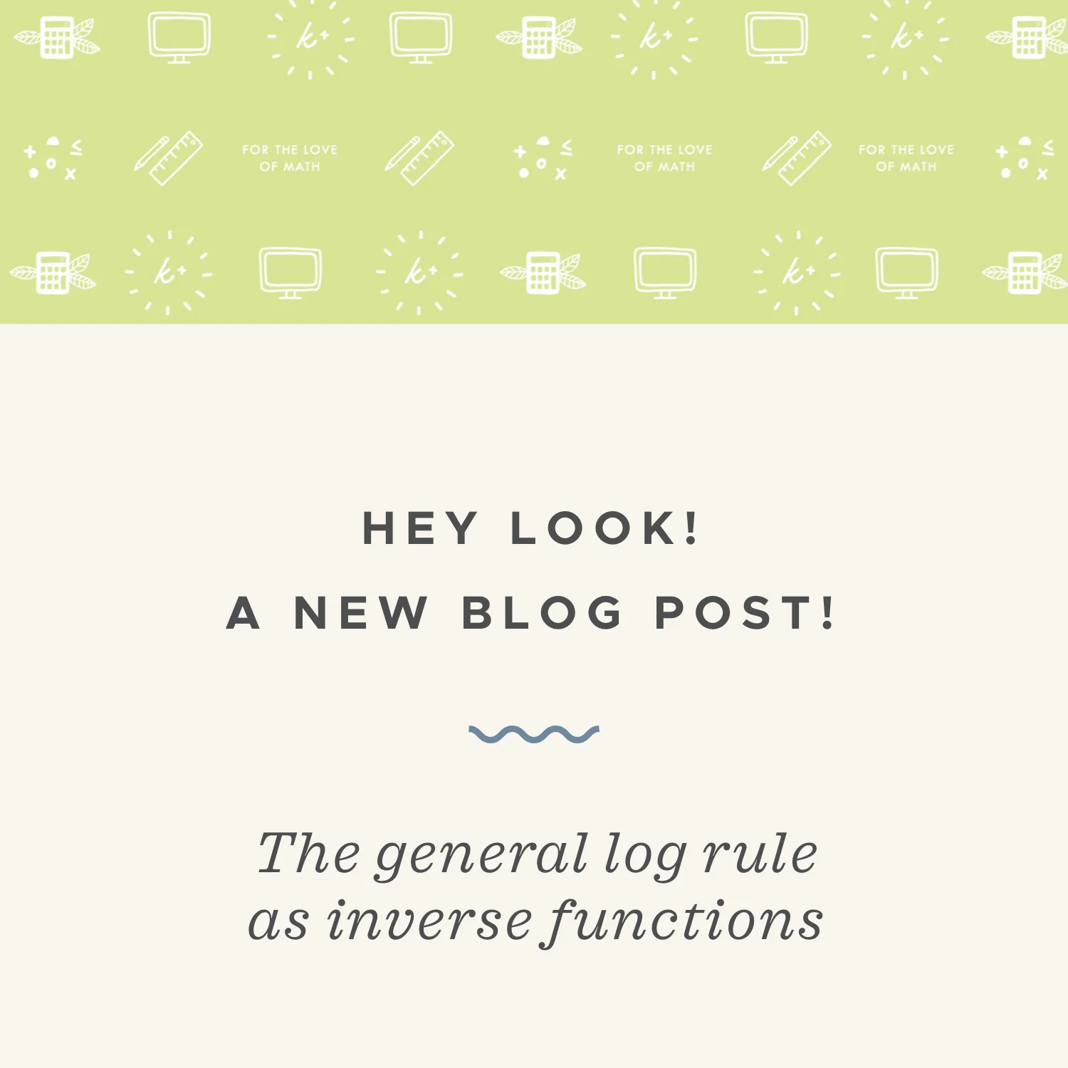 The general log rule, and inverse functions
