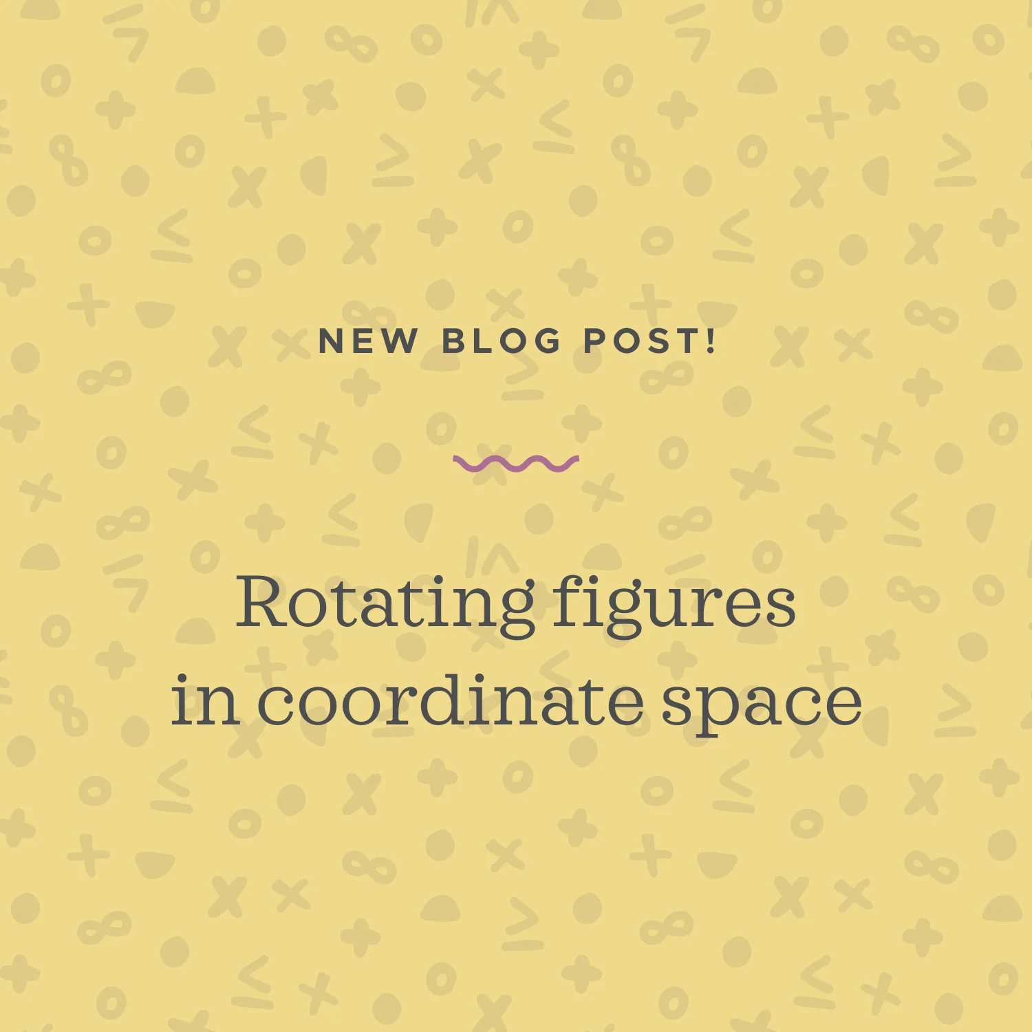How to rotate figures in coordinate space around a given rotation point