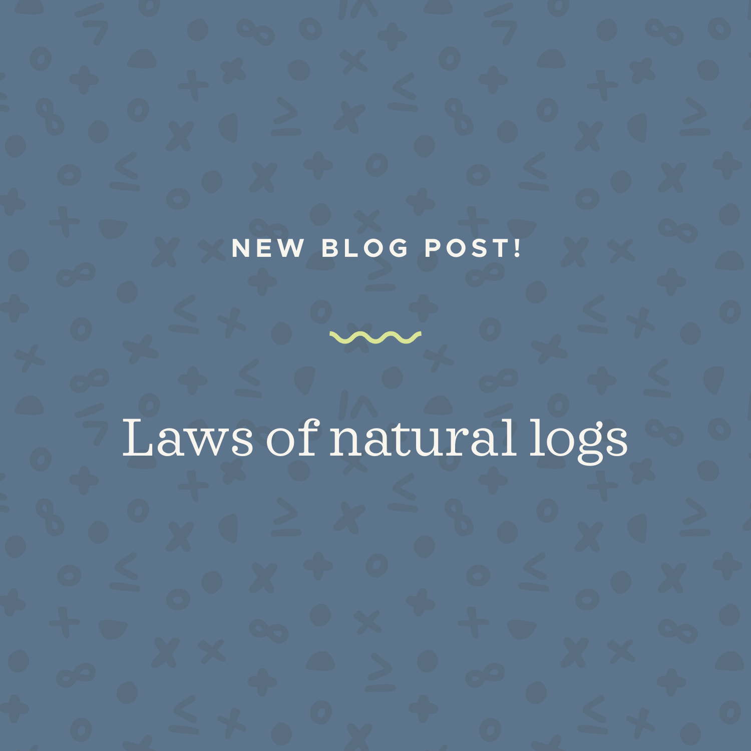 Using laws of natural logs — Krista King Math Online math help