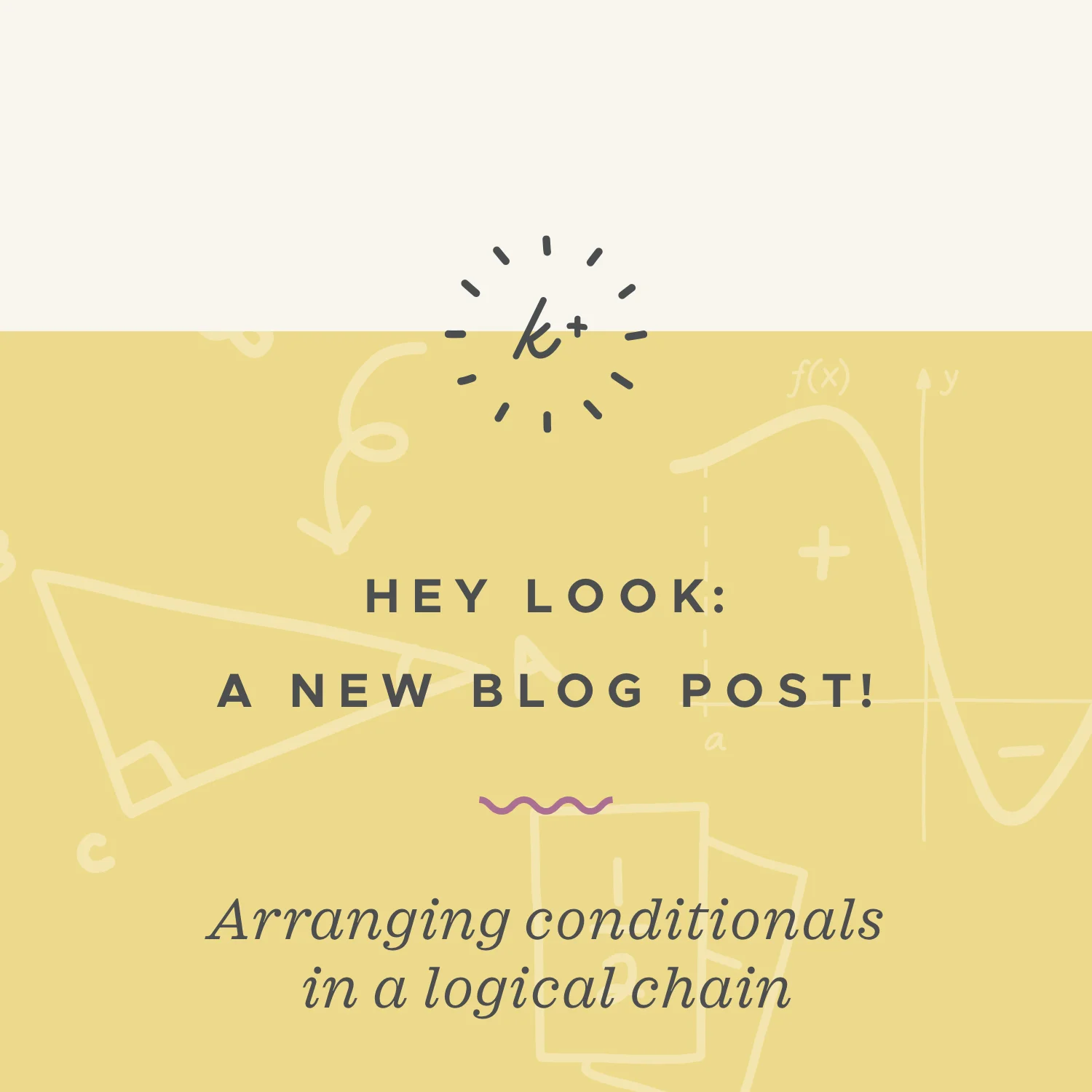 Arranging conditionals in a logical chain