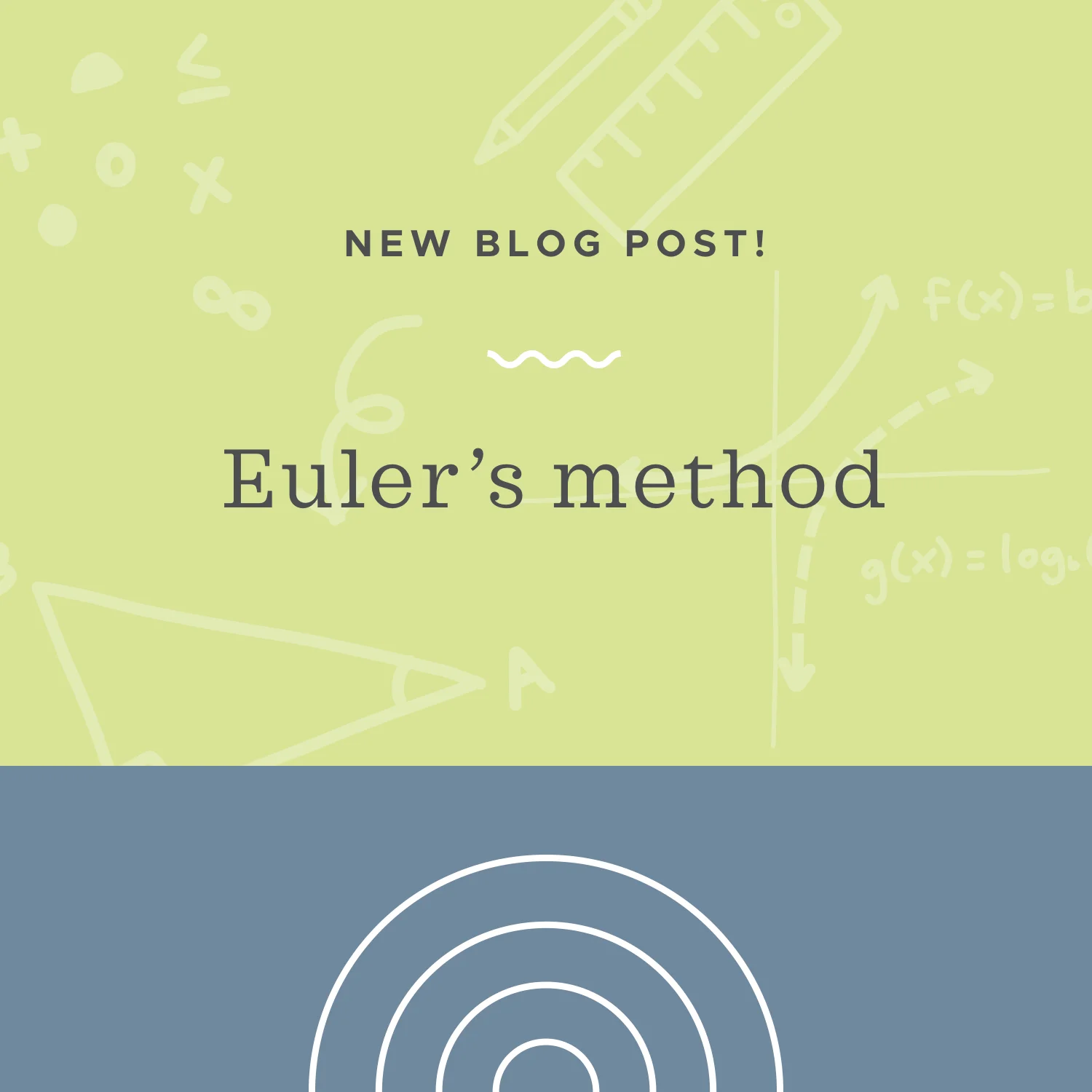 Euler's method for solving differential equations