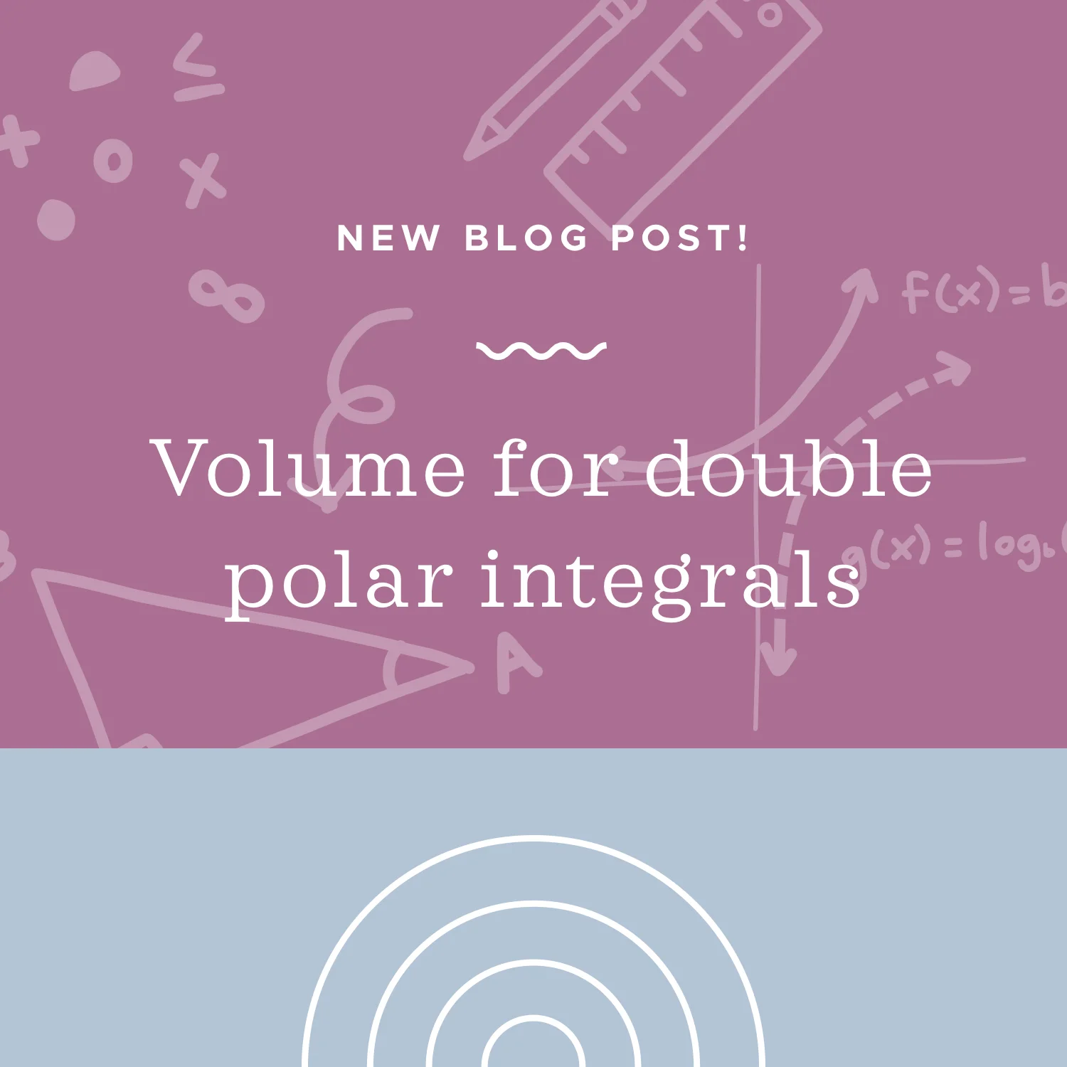 Finding volume with double integrals in polar coordinates