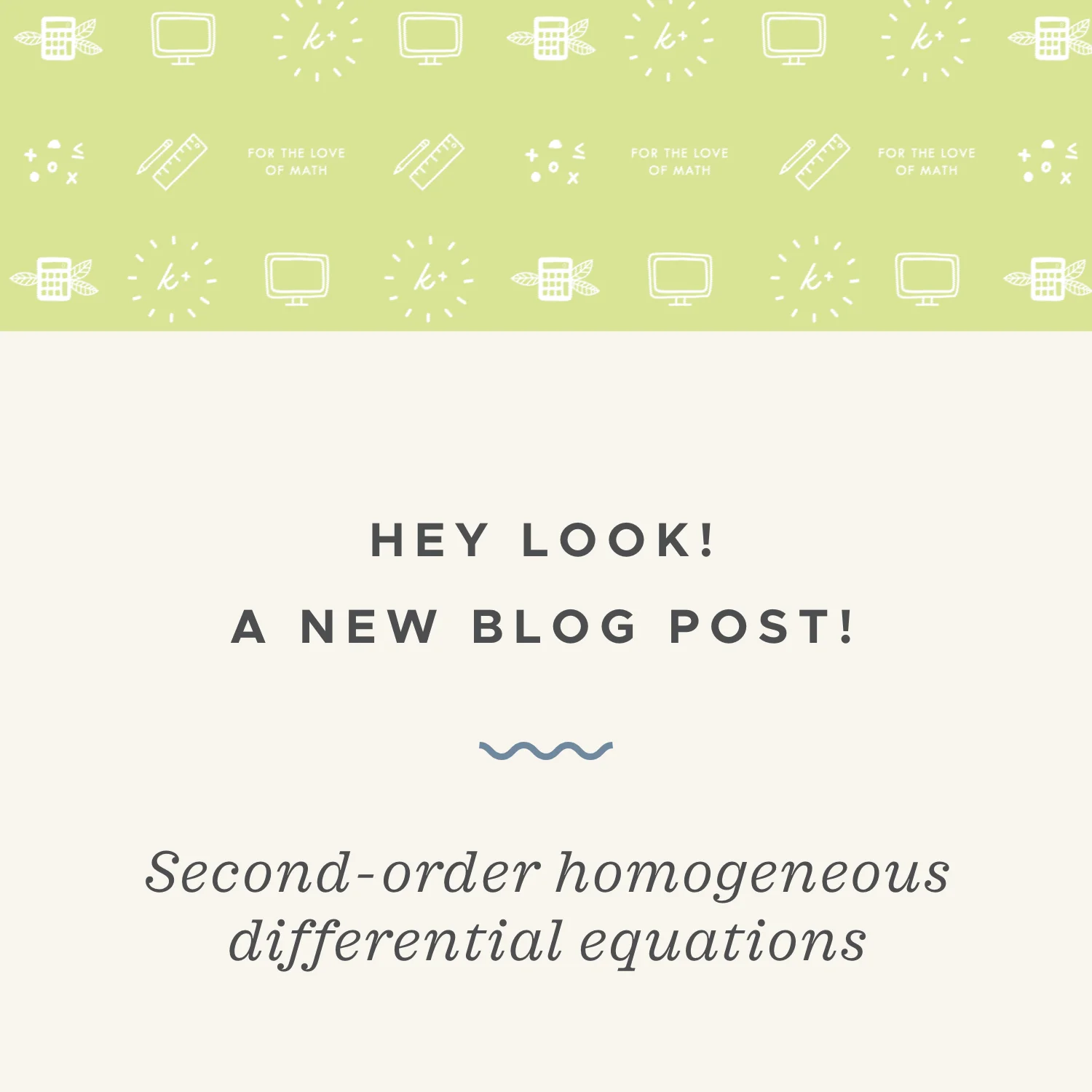 Solving second-order homogeneous differential equations