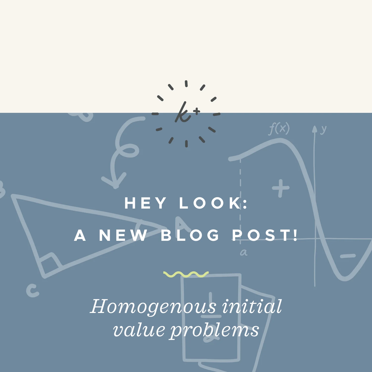 Homogeneous differential equations initial value problems