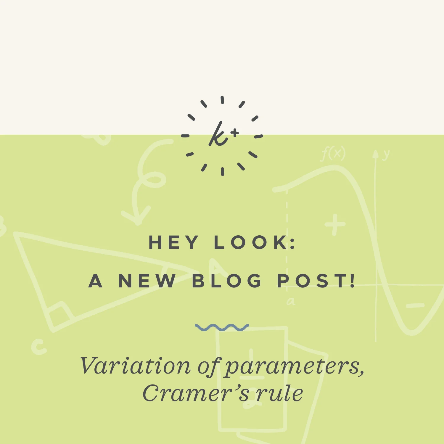 Solution to a nonhomogeneous equation using variation of parameters