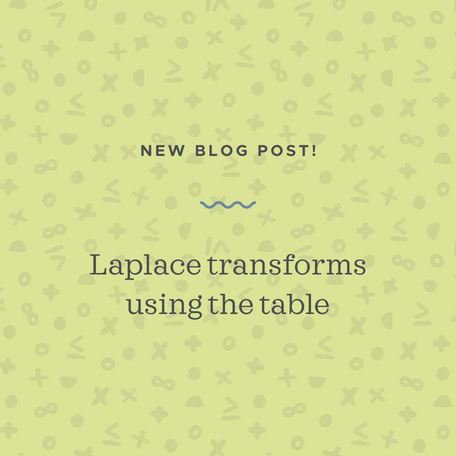 Using a table of Laplace transforms